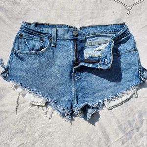 Levi 512s Re-Worked Cutoff Denim Shorts ~